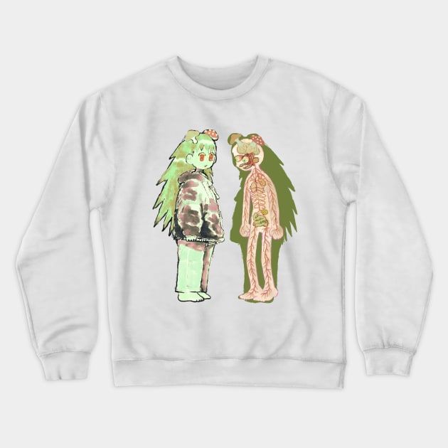 mushroom girl Crewneck Sweatshirt by Plastiboo